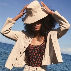 Madewell Linen Packable Sunhat - NWOT - Antique Cream